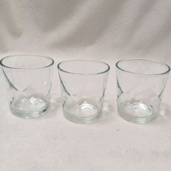3 Vintage DOUBLE DUTCH Low ball Whiskey Glasses Diamond DD Classy Luxury Collect - Picture 14 of 16